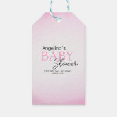 Cadeau Labels bedankt voor het baby shower. Cadeaulabel (Achterkant)