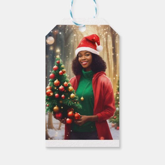 Cadeau labels "Christmas Cheer Gift Labels" Cadeaulabel (Achterkant)