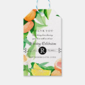 Cadeau Labels Citrus Fruit Rustieke Outdoor Weddin Cadeaulabel (Voorkant)