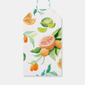 Cadeau Labels Citrus Fruit Rustieke Outdoor Weddin Cadeaulabel (Achterkant)