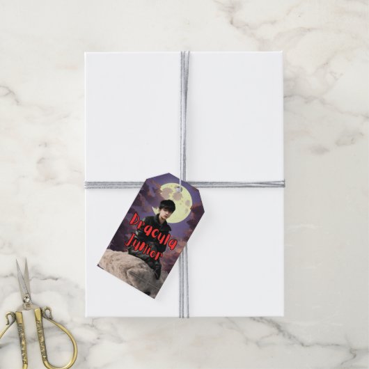 Cadeau Labels - Dracula Junior Cadeaulabel (Met Touw)
