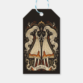 Cadeau Labels Gemini Hemelse Zodiac Art Cadeaulabel