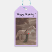 Cadeau Labels Happy Birthday Dream Meisje paardenb Cadeaulabel (Voorkant)