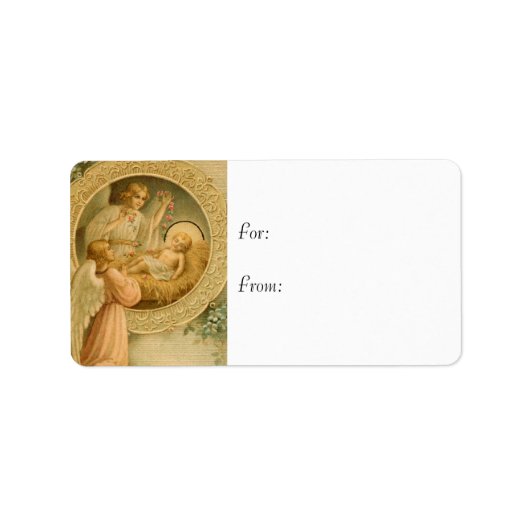 Cadeau Labels: Liefde kwam naar beneden Etiket (Voorkant)