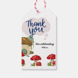 Cadeau labels paddestoelen cadeaulabel