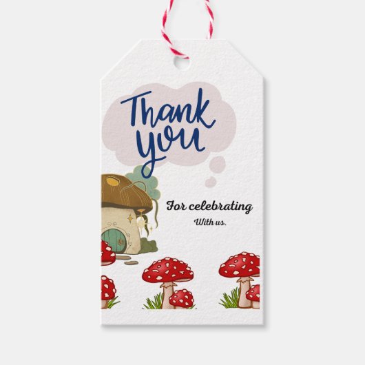 Cadeau labels paddestoelen cadeaulabel (Voorkant)