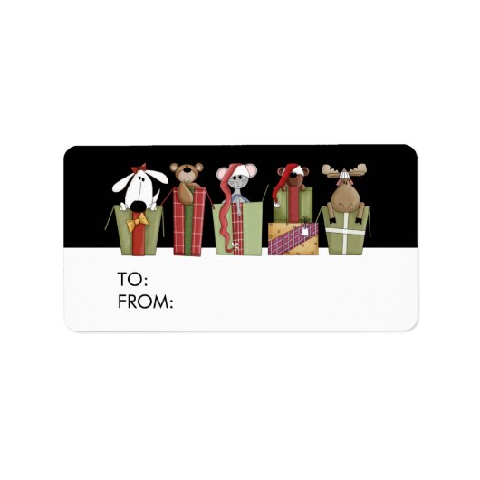 Cadeau Labels voor de Feestdagen (Voorkant)