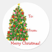 Cadeau labels voor kerstbomen (Voorkant)