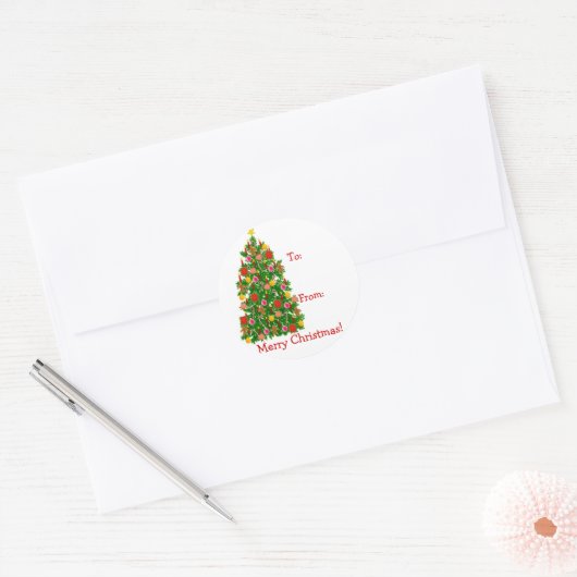 Cadeau labels voor kerstbomen (Envelop)