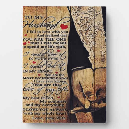 Cadeau | Liefde citaten voor mijn man Fotoplaat (voorkant)