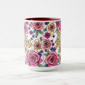 Cadeau Luxe Bloemen Modern Collectie Mok (Midden)