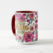 Cadeau Luxe Bloemen Modern Collectie Mok (Voorkant links)