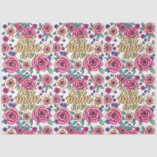 Cadeau Luxe Bloemen Modern Collectie Tissuepapier (Voorkant)