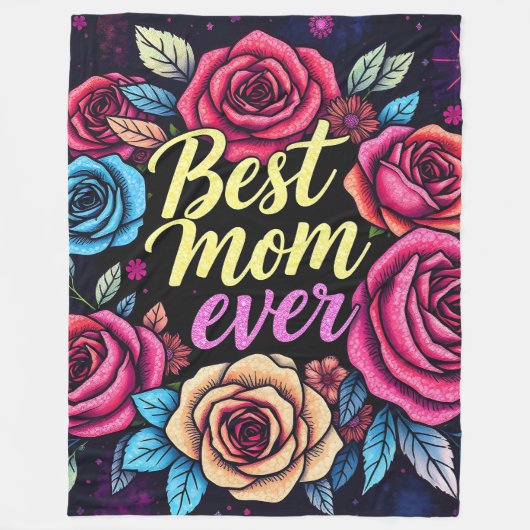 Cadeau Luxe Bloemen Populair Collectie Fleece Deken (Voorkant)