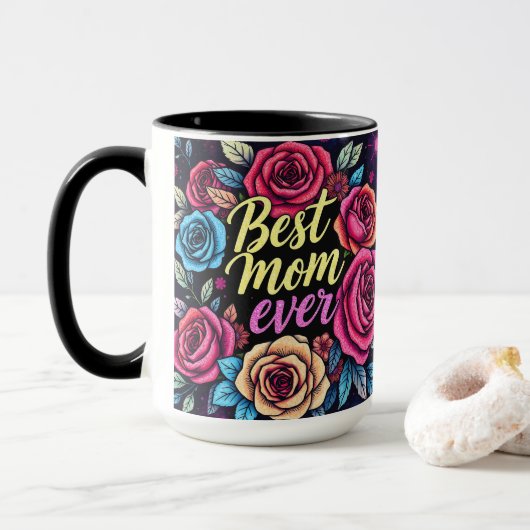 Cadeau Luxe Bloemen Populair Collectie Mok (Met donut)