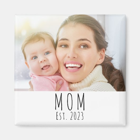 Cadeau Magnet Met Foto Van Moeder (Voorkant)