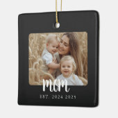 Cadeau Magnetisch Foto van Moeder Keramisch Ornament (Links)