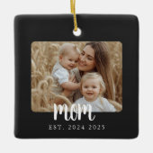Cadeau Magnetisch Foto van Moeder Keramisch Ornament (Voorkant)