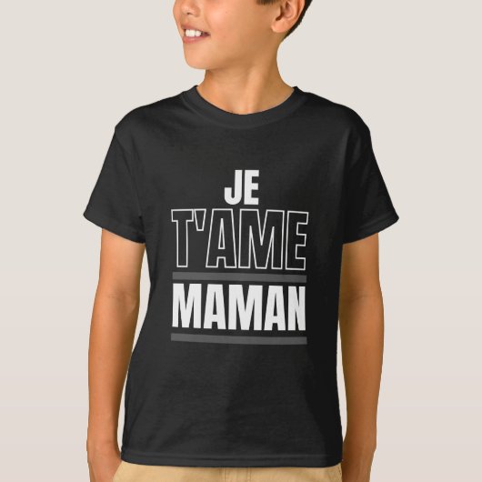 Cadeau mam, ik hou van je, papa, proud mommy. t-shirt (Voorkant)