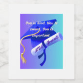 Cadeau MBA Wijn Etiket (Enkel label)