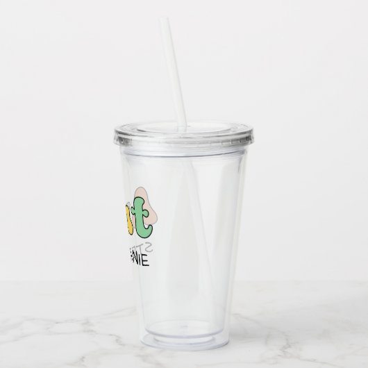 Cadeau met aangepaste tankwagen | Aangepaste tante Acryl Drinkbeker (Links)