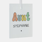 Cadeau met aangepaste tankwagen | Aangepaste tante Glas Ornament (Voorkant Rechts)