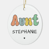 Cadeau met aangepaste tankwagen | Aangepaste tante Keramisch Ornament (Links)