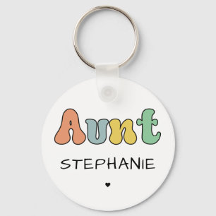 Cadeau met aangepaste tankwagen Aangepaste tante Sleutelhanger