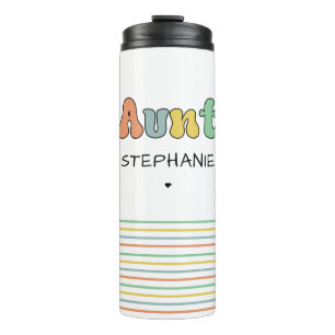 Cadeau met aangepaste tankwagen Aangepaste tante Thermosbeker