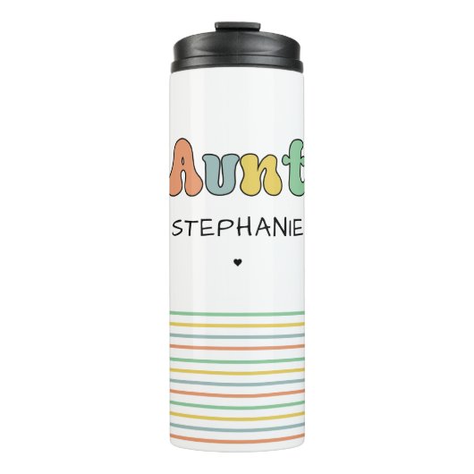 Cadeau met aangepaste tankwagen | Aangepaste tante Thermosbeker (Voorkant)