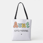 Cadeau met aangepaste tankwagen | Aangepaste tante Tote Bag (Achterkant)