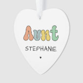 Cadeau met aangepaste tankwagen | Beste tante ooit Ornament (voorkant)