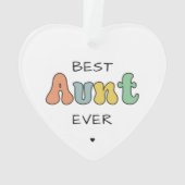 Cadeau met aangepaste tankwagen | Beste tante ooit Ornament (achterkant)