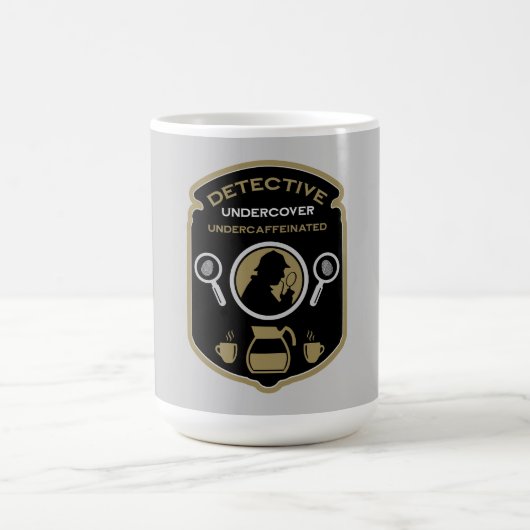 cadeau met detectivethema koffiemok (Center)