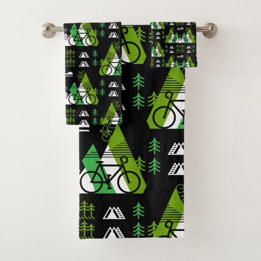 Cadeau met fietsthema bad handdoek (Insitu)