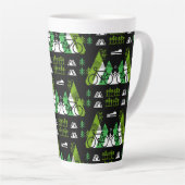 Cadeau met fietsthema latte mok (Rechterhoek)