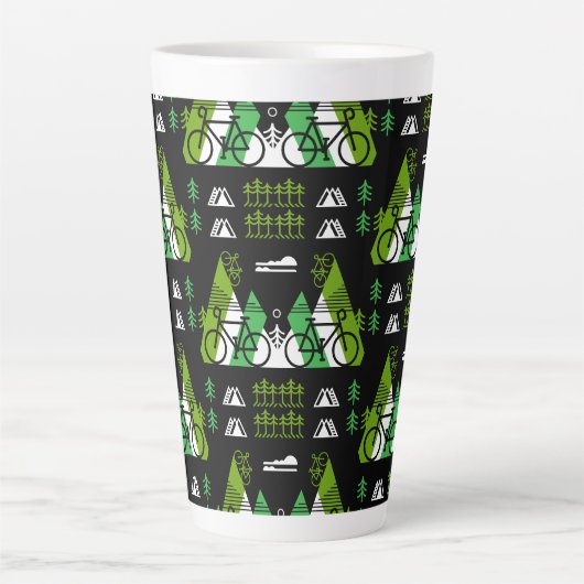 Cadeau met fietsthema latte mok (Voorkant)