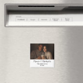 Cadeau met foto van koppel dat chocolade liefheeft magneet (Insitu (Vaatwasser))