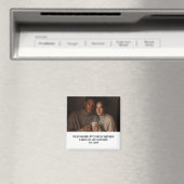 Cadeau met foto van koppel dat chocolade liefheeft magneet (Insitu (Vaatwasser))