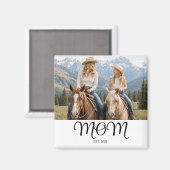 Cadeau met foto van mama magneet (Voorkant / Achterkant)