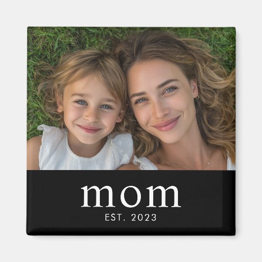 Cadeau met foto van mama magneet (Voorkant)