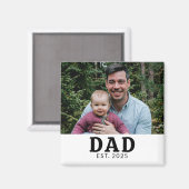 Cadeau met foto van papa  magneet (Voorkant / Achterkant)