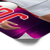 Cadeau met foto van senior volleybalteam speler Sp Poster (Hoek)