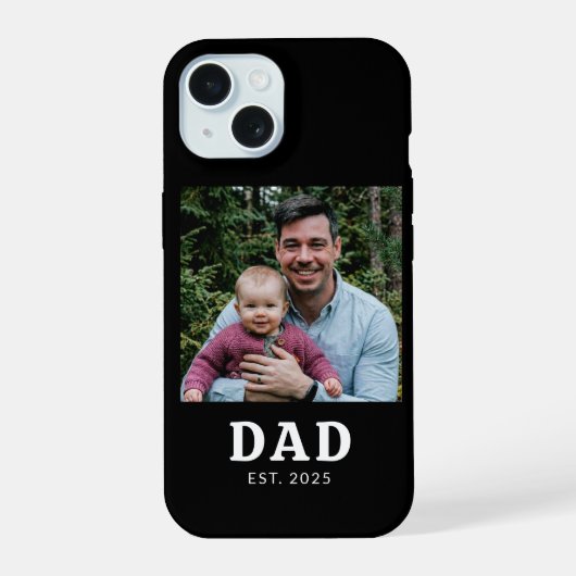 Cadeau met foto van vader iPhone 15 case (Achterkant)