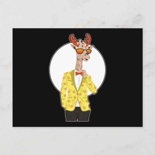 Cadeau met Giraffen Cute Safari Cool Dierenontwerp Briefkaart (Voorkant)
