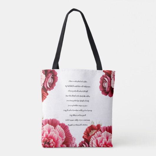 Cadeau met intentie Vier je innerlijke bloei Tote Bag (Achterkant)