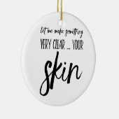 Cadeau met kerstcadeau voor skincare keramisch ornament (Rechts)