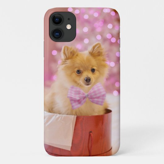 Cadeau met kerstcadeautjes voor honden Case-Mate iPhone case (Achterkant)