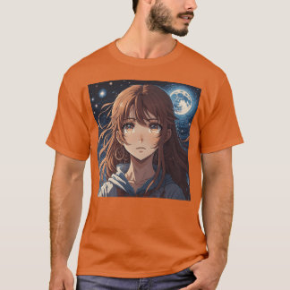 Cadeau met maanverlichte melancholie t-shirt