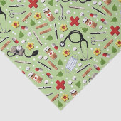 Cadeau met medisch thema tissuepapier (Detail)